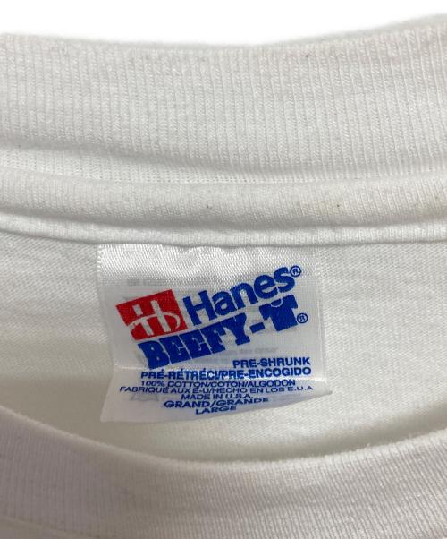 Hanes（ヘインズ）Hanes (ヘインズ) プリントTシャツ ホワイト サイズ:Lの古着・服飾アイテム