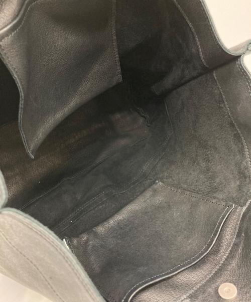 REN（レン）REN (レン) レザートートバッグ ブラックの古着・服飾アイテム