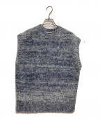 AURALEEオーラリー）の古着「WOOL ALPACA FELT KNIT VEST」｜ネイビー