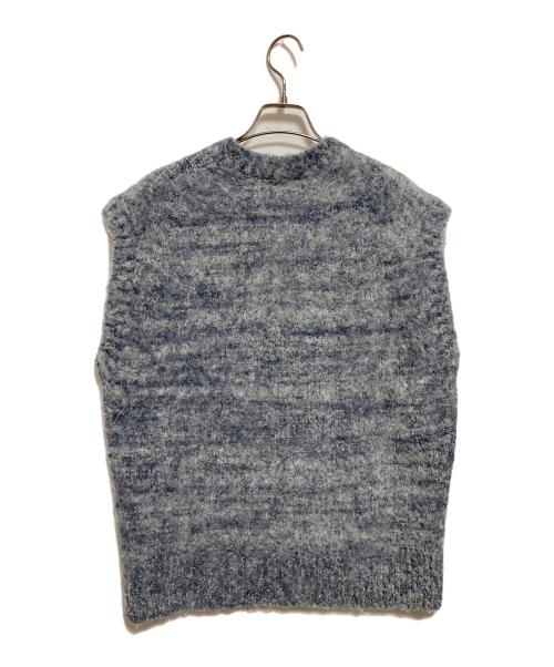 AURALEE（オーラリー）AURALEE (オーラリー) WOOL ALPACA FELT KNIT VEST ネイビーの古着・服飾アイテム