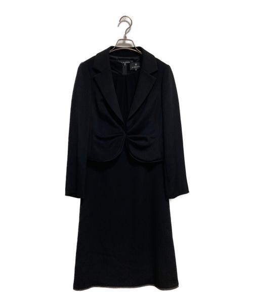 LANVIN NOIR（ランバン ノワール）LANVIN NOIR (ランバン ノワール) セットアップスーツ ブラック サイズ:36の古着・服飾アイテム