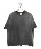 MOOJI MOOJIムージームージー）の古着「フェード加工Tシャツ」｜ブラック