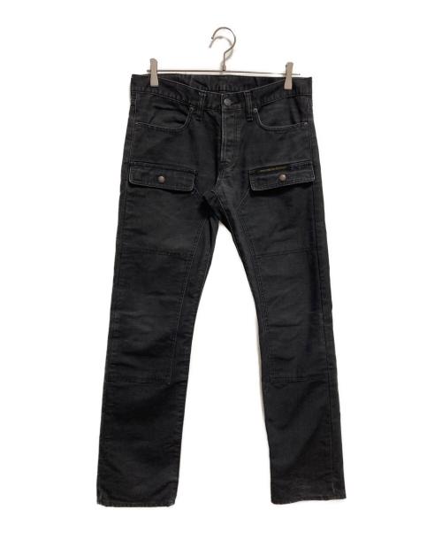 Hysteric Glamour（ヒステリックグラマー）Hysteric Glamour (ヒステリックグラマー) ダブルニーダックキャンパスワークパンツ ブラック サイズ:W32の古着・服飾アイテム