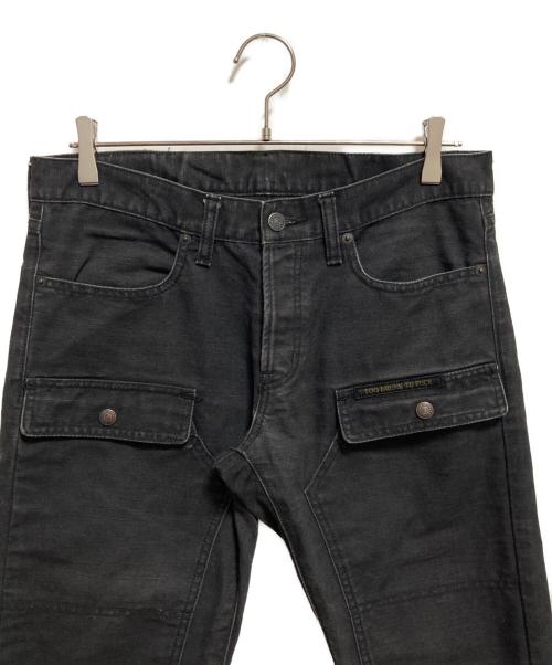 Hysteric Glamour（ヒステリックグラマー）Hysteric Glamour (ヒステリックグラマー) ダブルニーダックキャンパスワークパンツ ブラック サイズ:W32の古着・服飾アイテム