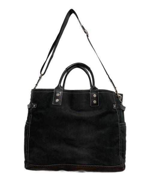 COACH（コーチ）COACH (コーチ) 2WAYキャンバストートバッグ ブラックの古着・服飾アイテム