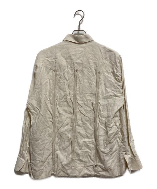 RENATO COLLECtION（レナト・コレクション）RENATO COLLECtION (レナト・コレクション) リネンキューバシャツ ベージュ サイズ:Lの古着・服飾アイテム