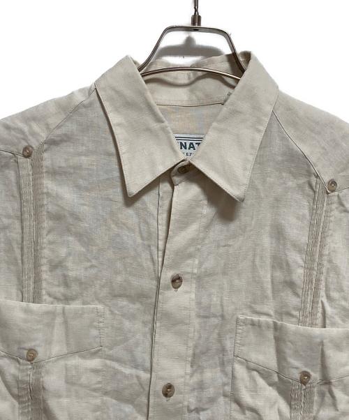 RENATO COLLECtION（レナト・コレクション）RENATO COLLECtION (レナト・コレクション) リネンキューバシャツ ベージュ サイズ:Lの古着・服飾アイテム