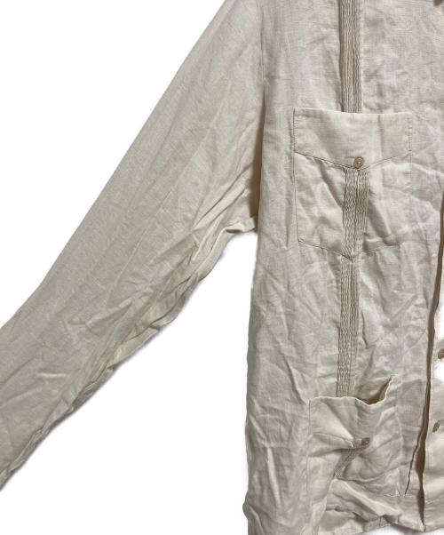 RENATO COLLECtION（レナト・コレクション）RENATO COLLECtION (レナト・コレクション) リネンキューバシャツ ベージュ サイズ:Lの古着・服飾アイテム
