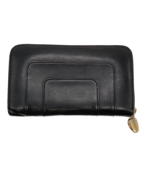 BVLGARI（ブルガリ）BVLGARI (ブルガリ) セルペンティ フォーエバー スネーク ラウンドファスナーウォレット ブラックの古着・服飾アイテム