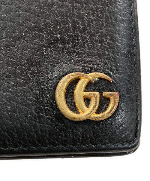 GUCCI（グッチ）GUCCI (グッチ) 2つ折り財布 ブラックの古着・服飾アイテム