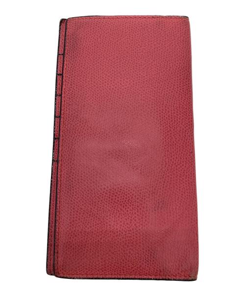 Valextra（ヴァレクストラ）Valextra (ヴァレクストラ) ヴァーティカル12カードケース ピンクの古着・服飾アイテム