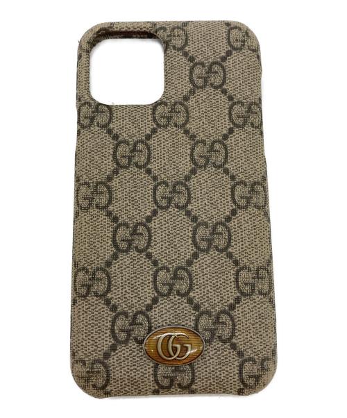 GUCCI（グッチ）GUCCI (グッチ) GG スマホケース ベージュの古着・服飾アイテム