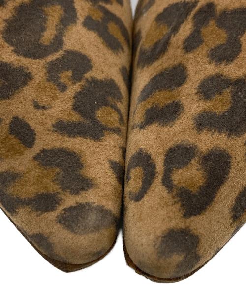Manolo Blahnik（マノロブラニク）Manolo Blahnik (マノロブラニク) レオパード柄スリングバッグパンプス ベージュ サイズ:37.5の古着・服飾アイテム