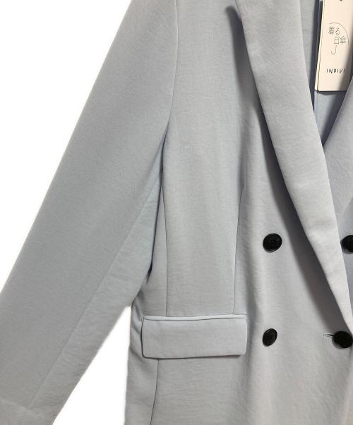 INDIVI（インディヴィ）INDIVI (インディヴィ) 着る日傘ジレジャケット ブルー サイズ:40 未使用品の古着・服飾アイテム