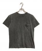 good on×GBLグッドオン×ジービーエル）の古着「マックロクロスケ刺繍Tシャツ」｜グレー