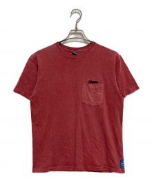 good on×GBL（グッドオン×ジービーエル）の古着「カルシファー刺繍Tシャツ」｜レッド
