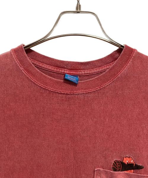 good on（グッドオン）good on (グッドオン) GBL (ジービーエル) カルシファー刺繍Tシャツ レッド サイズ:Mの古着・服飾アイテム
