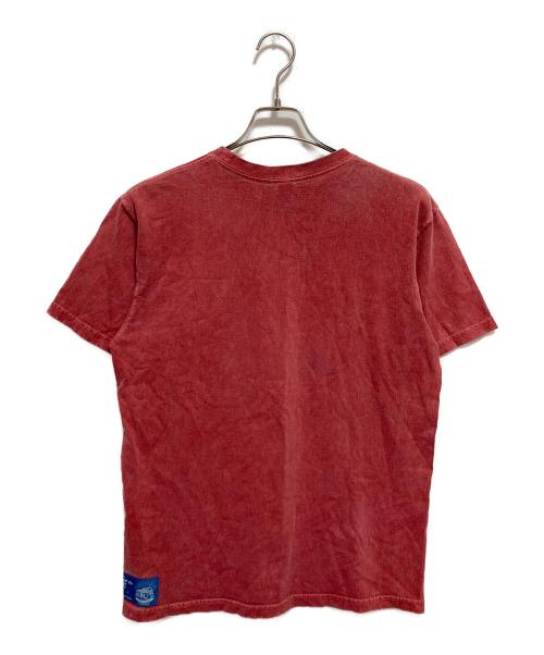 good on（グッドオン）good on (グッドオン) GBL (ジービーエル) カルシファー刺繍Tシャツ レッド サイズ:Mの古着・服飾アイテム