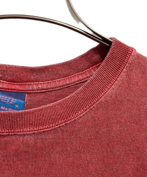 good on（グッドオン）good on (グッドオン) GBL (ジービーエル) カルシファー刺繍Tシャツ レッド サイズ:Mの古着・服飾アイテム