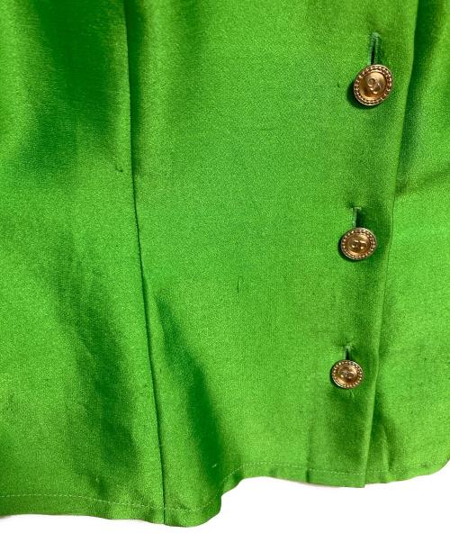 Christian Dior（クリスチャン ディオール）Christian Dior (クリスチャン ディオール) オープンカラーシャツ グリーン サイズ:9の古着・服飾アイテム