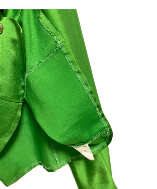 Christian Dior（クリスチャン ディオール）Christian Dior (クリスチャン ディオール) オープンカラーシャツ グリーン サイズ:9の古着・服飾アイテム