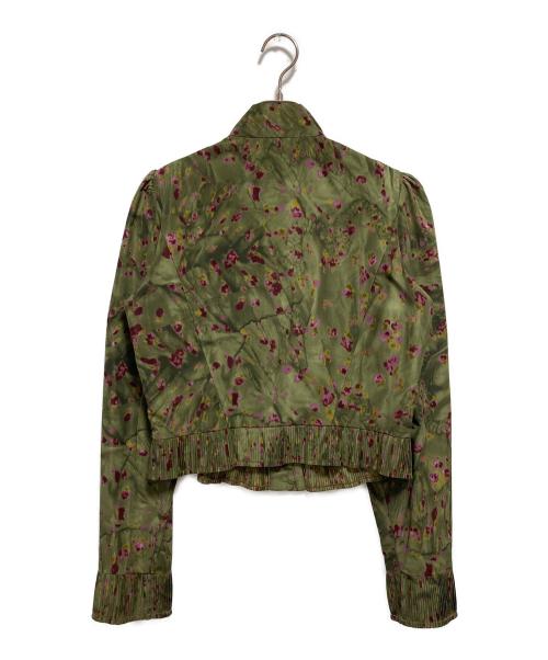 KENZO（ケンゾー）KENZO (ケンゾー) 花柄ブルゾン グリーン サイズ:42の古着・服飾アイテム