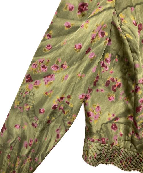 KENZO（ケンゾー）KENZO (ケンゾー) 花柄ブルゾン グリーン サイズ:42の古着・服飾アイテム