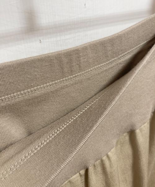 BEARDSLEY（ビアズリー）BEARDSLEY (ビアズリー) マルチウエストリブパンツ ベージュ サイズ:TMの古着・服飾アイテム