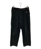 GRAMICCI×WHITE MOUNTAINEERINGグラミチ×ホワイトマウンテ二アニング）の古着「CORDUROY WIDE TAPERED PANTS」｜ブラック