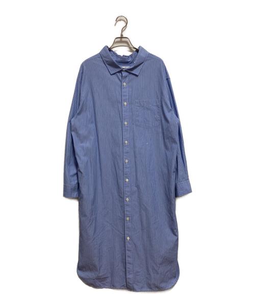 Gymphlex（ジムフレックス）Gymphlex (ジムフレックス) シャツワンピース ブルー サイズ:12の古着・服飾アイテム
