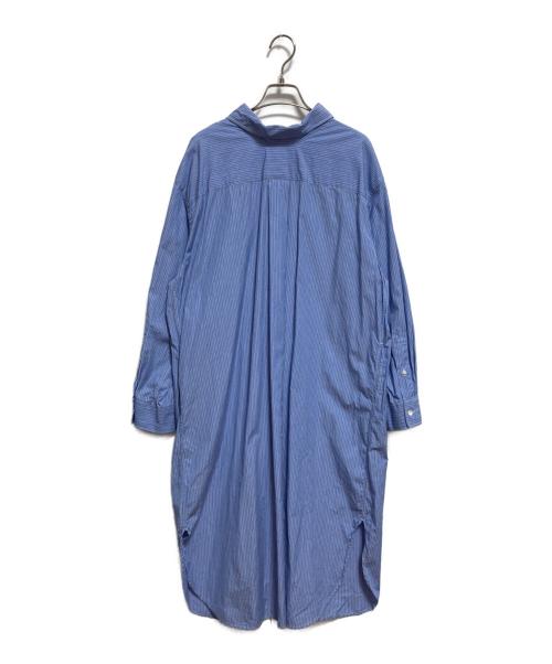 Gymphlex（ジムフレックス）Gymphlex (ジムフレックス) シャツワンピース ブルー サイズ:12の古着・服飾アイテム