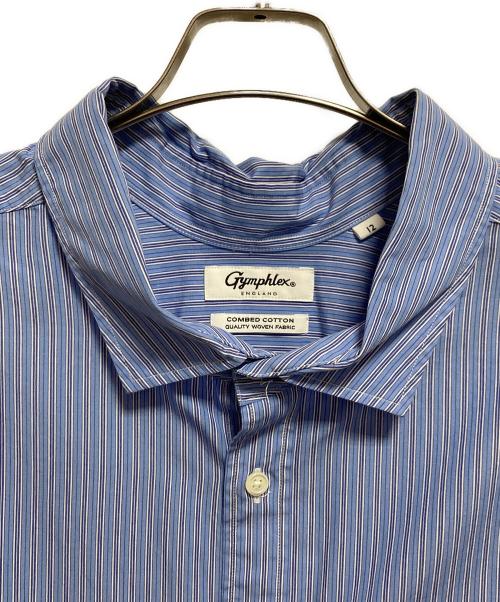 Gymphlex（ジムフレックス）Gymphlex (ジムフレックス) シャツワンピース ブルー サイズ:12の古着・服飾アイテム