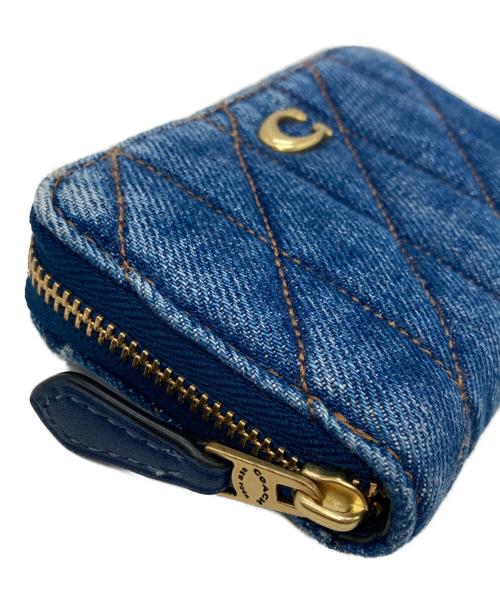 COACH（コーチ）COACH (コーチ) エッセンシャル スモール ジップ アラウンド カード ケース・キルティング インディゴの古着・服飾アイテム