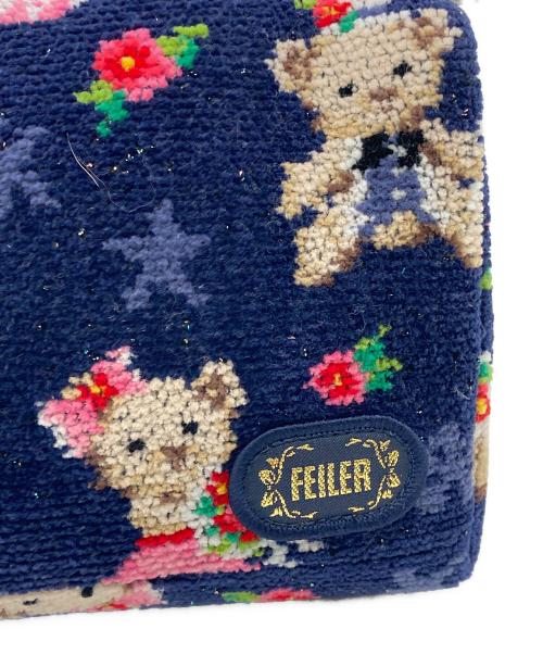 FEILER（フェイラー）FEILER (フェイラー) リーベ＆リリアミニバッグ ネイビーの古着・服飾アイテム