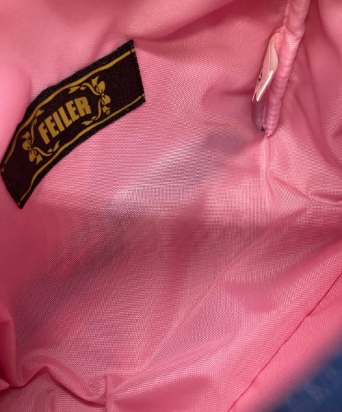 FEILER（フェイラー）FEILER (フェイラー) リーベ＆リリアミニバッグ ネイビーの古着・服飾アイテム