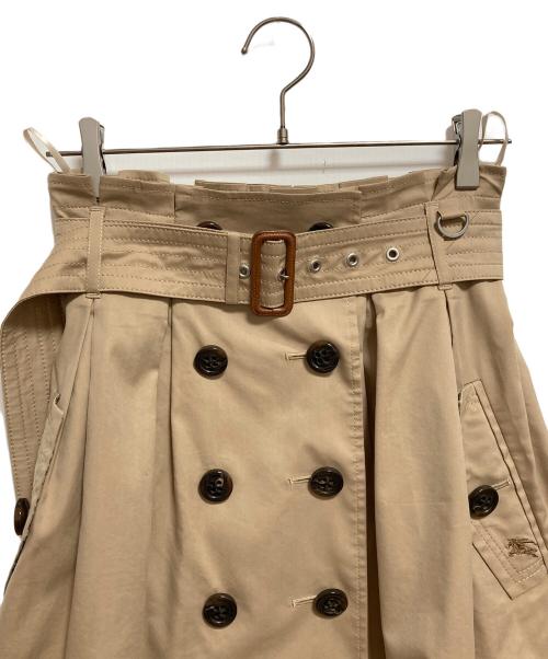 BURBERRY BLUE LABEL（バーバリー ブルー レーベル）BURBERRY BLUE LABEL (バーバリー ブルー レーベル) トレンチスカート ベージュ サイズ:36の古着・服飾アイテム
