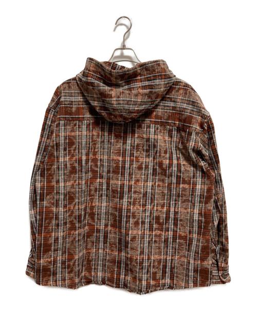 JOURNAL STANDARD（ジャーナルスタンダード）JOURNAL STANDARD (ジャーナルスタンダード) オーバーダイ フーディシャツ ブラウン サイズ:Lの古着・服飾アイテム