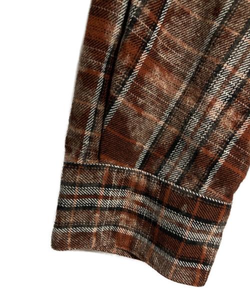 JOURNAL STANDARD（ジャーナルスタンダード）JOURNAL STANDARD (ジャーナルスタンダード) オーバーダイ フーディシャツ ブラウン サイズ:Lの古着・服飾アイテム