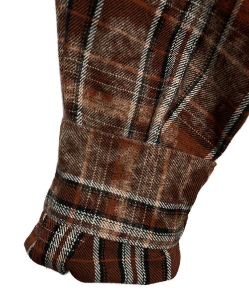 JOURNAL STANDARD（ジャーナルスタンダード）JOURNAL STANDARD (ジャーナルスタンダード) オーバーダイ フーディシャツ ブラウン サイズ:Lの古着・服飾アイテム
