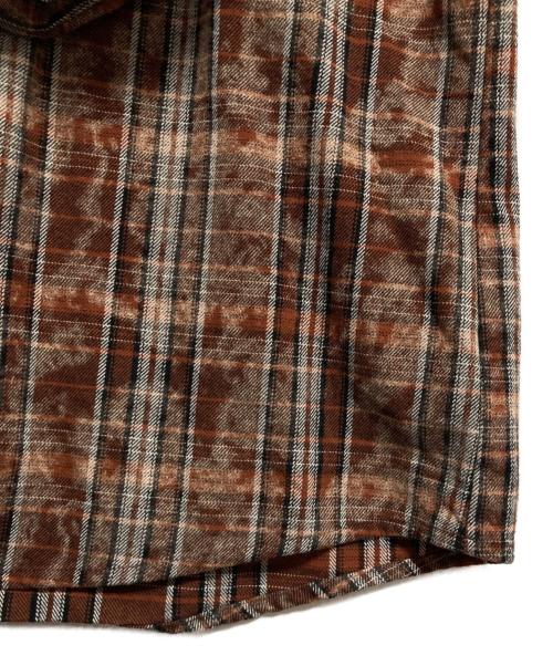 JOURNAL STANDARD（ジャーナルスタンダード）JOURNAL STANDARD (ジャーナルスタンダード) オーバーダイ フーディシャツ ブラウン サイズ:Lの古着・服飾アイテム