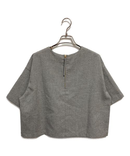 23区（ニジュウサンク）23区 (ニジュウサンク) ラメオックス セットアップ グレー サイズ:40（11）の古着・服飾アイテム