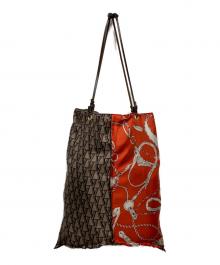 manipuri×VERMEIL par iena（マニプリ×ヴェルメイユ パー イエナ）の古着「Bag 別注Verロゴxネイティブビット」｜ベージュ×オレンジ