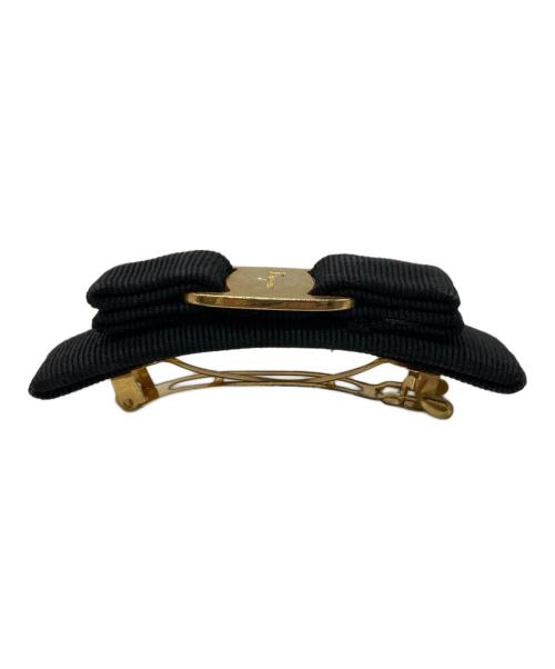 Salvatore Ferragamo（サルヴァトーレ フェラガモ）Salvatore Ferragamo (サルヴァトーレ フェラガモ) ヴァラリボンバレッタ ブラックの古着・服飾アイテム