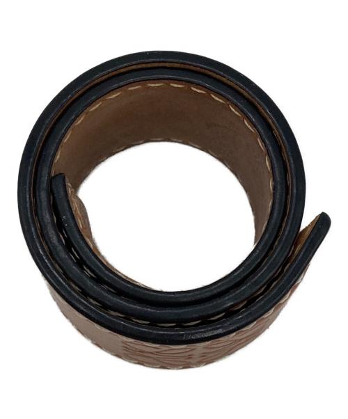 LOEWE（ロエベ）LOEWE (ロエベ) アナグラムスラップブレスレット ブラウンの古着・服飾アイテム