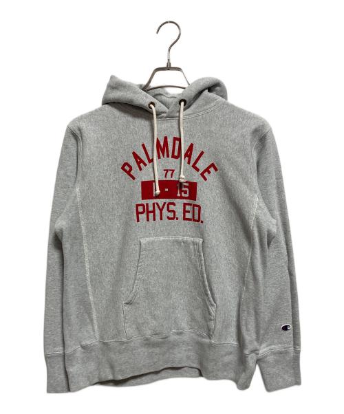 Champion REVERSE WEAVE（チャンピオン リバース ウィーブ）Champion REVERSE WEAVE (チャンピオン リバース ウィーブ) PULLOVER HOODED SWEATSHIRT グレー サイズ:Lの古着・服飾アイテム
