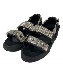 TOGA PULLA（トーガ プルラ）の古着「Metal Sneakers Sandal」｜ブラック