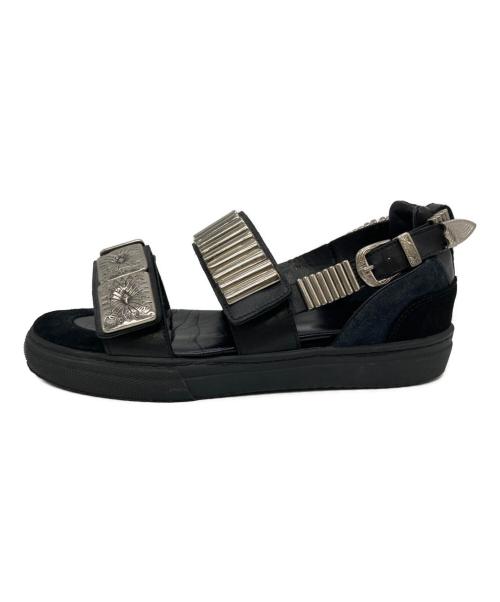 TOGA PULLA（トーガ プルラ）TOGA PULLA (トーガ プルラ) Metal Sneakers Sandal ブラック サイズ:36の古着・服飾アイテム