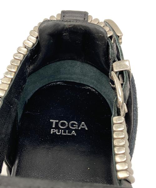 TOGA PULLA（トーガ プルラ）TOGA PULLA (トーガ プルラ) Metal Sneakers Sandal ブラック サイズ:36の古着・服飾アイテム