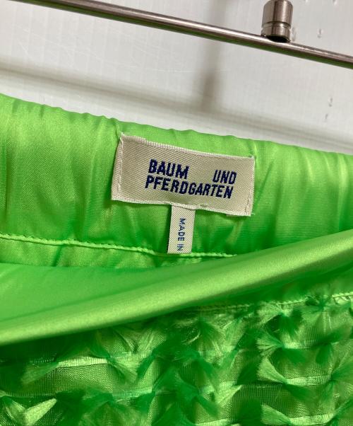 BAUM UND PFERDGARTEN（バウムウンドヘルガーデン）BAUM UND PFERDGARTEN (バウムウンドヘルガーデン) Tiny Bows スカート グリーン サイズ:34の古着・服飾アイテム