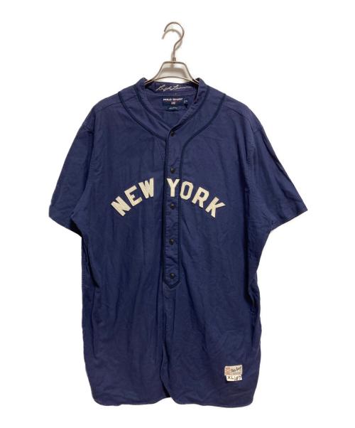 POLO SPORT（ポロスポーツ）POLO SPORT (ポロスポーツ) ベースボールシャツ ネイビー サイズ:XLの古着・服飾アイテム